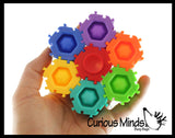 LAST CHANCE - LIMITED STOCK -  SALE -Connecting Block Bubble Pop Fidget Spinner with Single Bubbles - 3 in 1 Fidget Toy - Bubble Popper Sensory Stress Toy