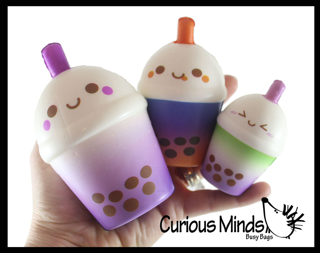 LAST CHANCE - LIMITED STOCK - Bubble Tea Family Set of 3 - Drink Slow Rise Squishy Toys - Memory Foam Party Favors, Prizes, OT