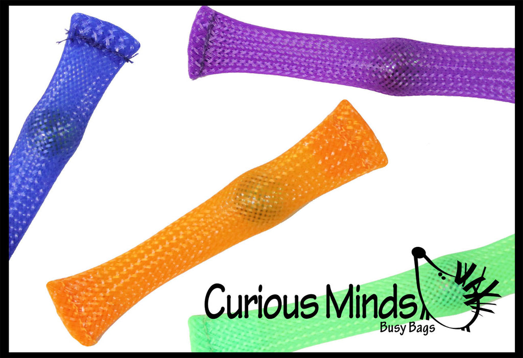 Mesh Tube and Marble Fidget Toy