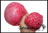 LAST CHANCE - LIMITED STOCK -  Giant Brain Ball - Flexible Soft Air Filled Novelty Ball -  Sensory, Stress, Fidget Toy