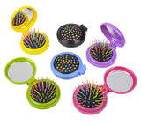 LAST CHANCE - LIMITED STOCK  - Compact Folding Hair Brush with Mirror