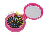 LAST CHANCE - LIMITED STOCK  - Compact Folding Hair Brush with Mirror