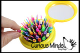 LAST CHANCE - LIMITED STOCK - SALE  - Beads on Brush Pegs - Compact Fine Motor Learning Toy