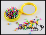 LAST CHANCE - LIMITED STOCK - SALE  - Beads on Brush Pegs - Compact Fine Motor Learning Toy