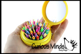 LAST CHANCE - LIMITED STOCK - SALE  - Beads on Brush Pegs - Compact Fine Motor Learning Toy