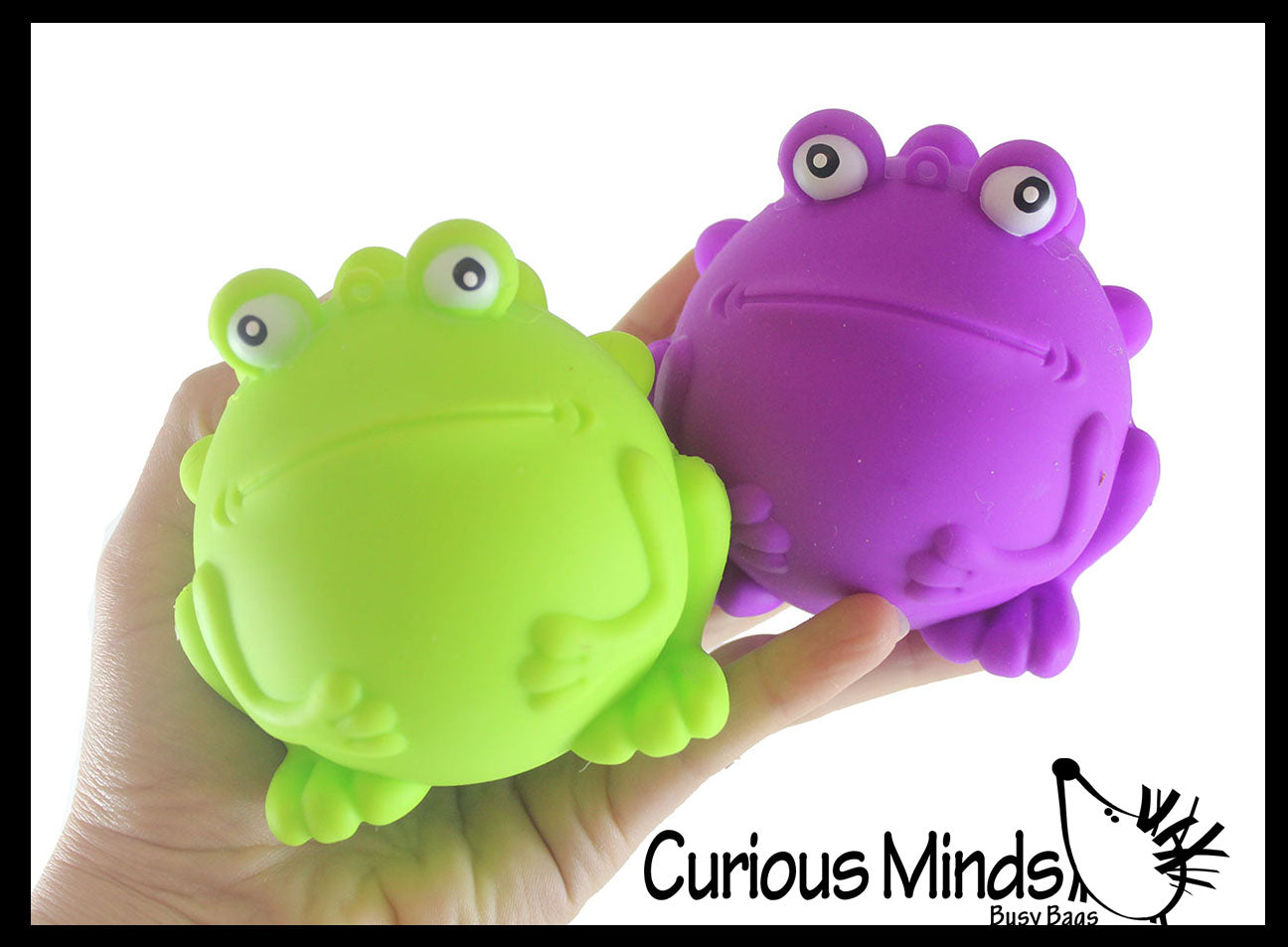 Frog Bubble Pop Ball - Cute Animal Bubble Poppers on Ball Squeeze
