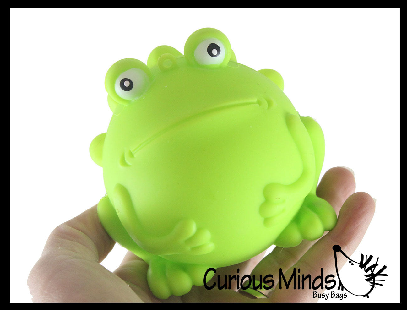 Frog Bubble Pop Ball - Cute Animal Bubble Poppers on Ball Squeeze