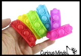 BULK - WHOLESALE -  SALE - Bubble Pop Bracelets - Adjustable Tie Dye Silicone Push Poke Bubble Wrap Fidget Toy - Press Bubbles to Pop the Bubbles Down - Bubble Popper Sensory Stress Toy Jewelry