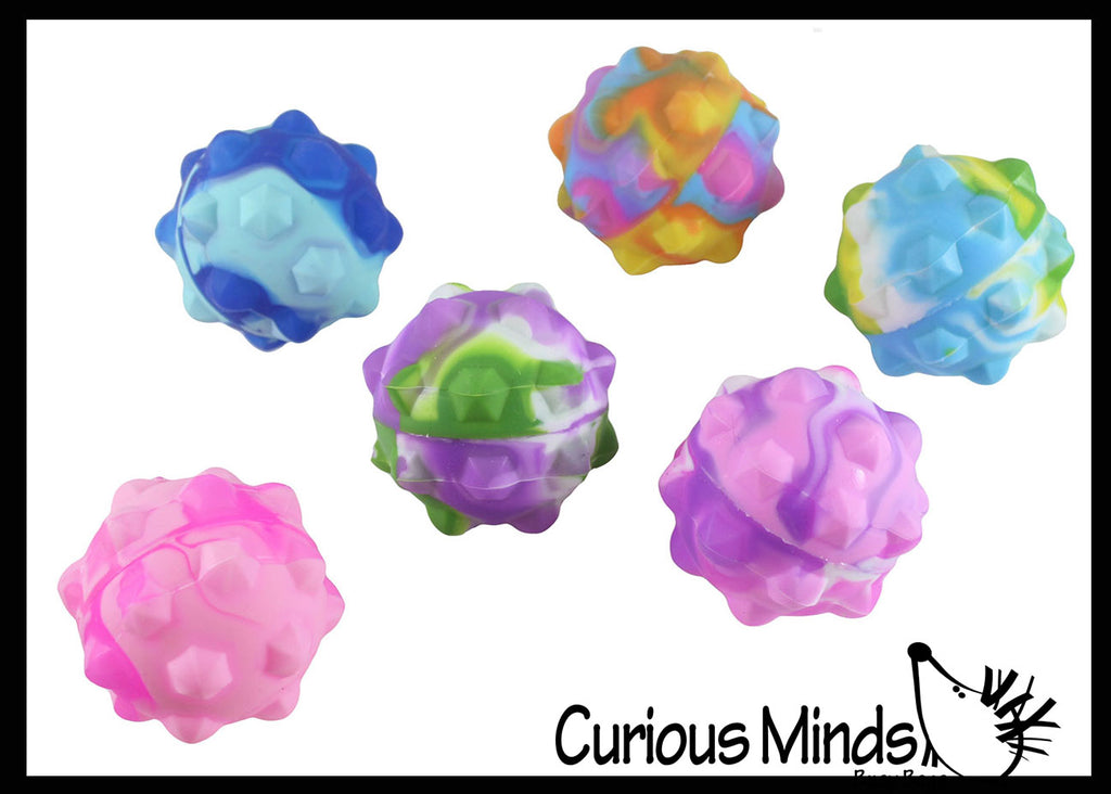 BULK - WHOLESALE -  SALE - Bubble Pop Ball -  Bubble Poppers on Ball Squeeze to Pop - Silicone Push Poke Bubble Wrap Fidget Toy - Press Bubbles to Pop - Bubble Popper Sensory Stress Toy