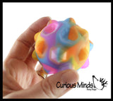 BULK - WHOLESALE -  SALE - Bubble Pop Ball -  Bubble Poppers on Ball Squeeze to Pop - Silicone Push Poke Bubble Wrap Fidget Toy - Press Bubbles to Pop - Bubble Popper Sensory Stress Toy