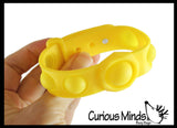 LAST CHANCE - LIMITED STOCK - CLEARANCE / SALE - Bubble Pop Bracelet - Silicone Push Poke Bubble Wrap Fidget Toy - Press Bubbles to Pop the Bubbles Down - Bubble Popper Sensory Stress Toy Jewelry
