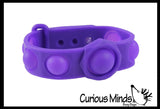 LAST CHANCE - LIMITED STOCK - CLEARANCE / SALE - Bubble Pop Bracelet - Silicone Push Poke Bubble Wrap Fidget Toy - Press Bubbles to Pop the Bubbles Down - Bubble Popper Sensory Stress Toy Jewelry