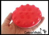 Bubble Disc Pop Ball -  Bubble Poppers on Ball Squeeze to Pop - Silicone Push Poke Bubble Wrap Fidget Toy - Press Bubbles to Pop - Bubble Popper Sensory Stress Toy
