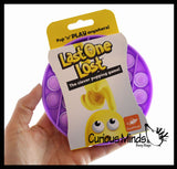 SALE - Foxmind Go Pop Last One Lost Bubble Pop It Game - Silicone Push Poke Bubble Wrap Fidget Toy - Press Bubbles to Pop the Bubbles Down Then Flip it over and Do it Again - Sensory Stress Toy