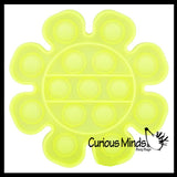 BULK - WHOLESALE - Neon Bubble Pop Game - Silicone Push Poke Bubble Wrap Fidget Toy - Circle, Square, Star, Flower, Octagon, Flower - Press Bubbles to Pop the Bubbles Down Then Flip it over and Do it Again - Bubble Popper Sensory Stress Toy