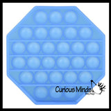 BULK - WHOLESALE - Neon Bubble Pop Game - Silicone Push Poke Bubble Wrap Fidget Toy - Circle, Square, Star, Flower, Octagon, Flower - Press Bubbles to Pop the Bubbles Down Then Flip it over and Do it Again - Bubble Popper Sensory Stress Toy