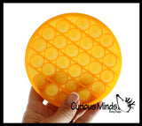 BULK - WHOLESALE - Neon Bubble Pop Game - Silicone Push Poke Bubble Wrap Fidget Toy - Circle, Square, Star, Flower, Octagon, Flower - Press Bubbles to Pop the Bubbles Down Then Flip it over and Do it Again - Bubble Popper Sensory Stress Toy