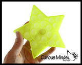 BULK - WHOLESALE - Neon Bubble Pop Game - Silicone Push Poke Bubble Wrap Fidget Toy - Circle, Square, Star, Flower, Octagon, Flower - Press Bubbles to Pop the Bubbles Down Then Flip it over and Do it Again - Bubble Popper Sensory Stress Toy