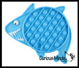 BULK - WHOLESALE - SALE - Cute Ocean Animal Theme Bubble Pop Game - Silicone Push Poke Bubble Wrap Fidget Toy - Press Bubbles to Pop the Bubbles Down Then Flip it over and Do it Again - Bubble Popper Sensory Stress Toy