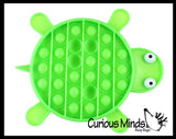 BULK - WHOLESALE - SALE - Cute Ocean Animal Theme Bubble Pop Game - Silicone Push Poke Bubble Wrap Fidget Toy - Press Bubbles to Pop the Bubbles Down Then Flip it over and Do it Again - Bubble Popper Sensory Stress Toy