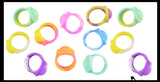 LAST CHANCE - LIMITED STOCK - Bubble Pop Fidget Ring - Tie Dye Silicone Push Poke Bubble Wrap Fidget Toy - Press Bubbles to Pop the Bubbles Down - Bubble Popper Sensory Stress Toy Jewelry