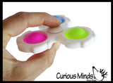 Bubble Pop Fidget Spinner - 2 in 1 Fidget Toy - Bubble Popper Sensory Stress Toy