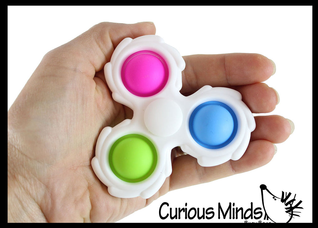 BULK - WHOLESALE -  SALE - Bubble Pop Fidget Spinner - 2 in 1 Fidget Toy - Bubble Popper Sensory Stress Toy