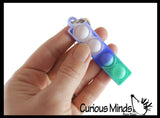 Zipper Pull Bubble Pop Clip on Fidget -  Bubble Poppers on Clip Squeeze to Pop - Silicone Push Poke Bubble Wrap Fidget Toy - Press Bubbles to Pop - Bubble Popper Sensory Stress Toy