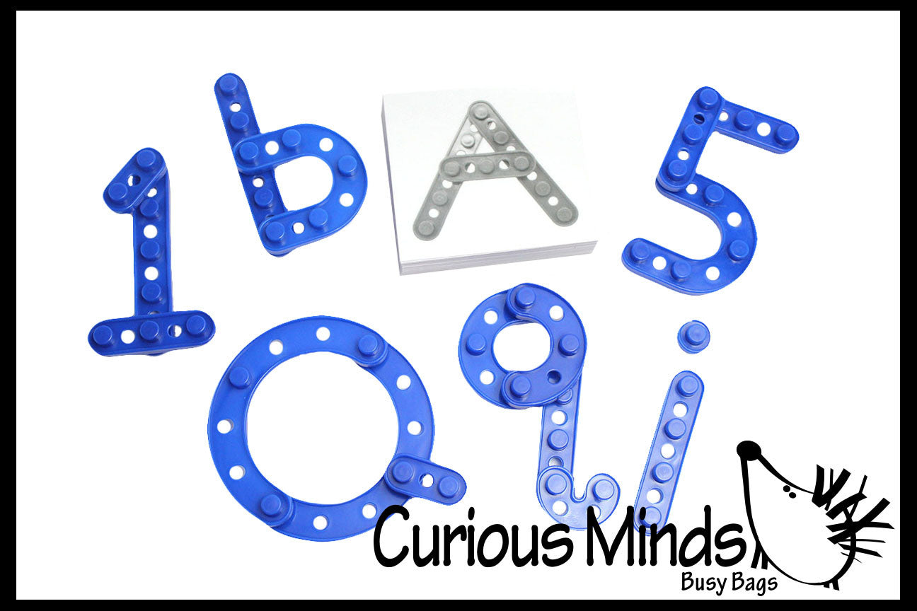 PDF FILE YOU PRINT Build a letter AND numbers Busy Bag Letter and