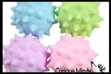 LAST CHANCE - LIMITED STOCK - Soft Fluff- Filled Spiky Knobby Squeeze Stress Balls  -  Sensory, Stress, Fidget Toy Super Soft
