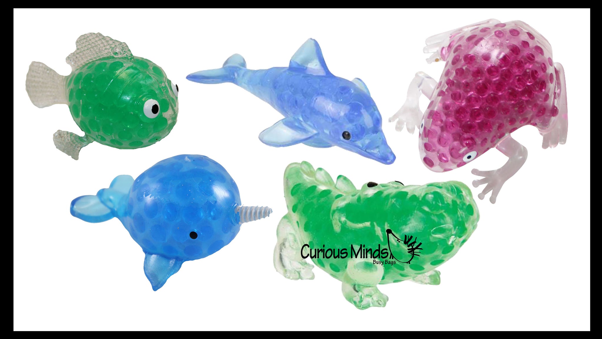 LAST CHANCE - LIMITED STOCK - Animal Water Bead Filled Squeeze Stress