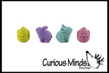 24 Cute Chick and Bunny Erasers - Easter Egg Filler Prize  (2 DOZEN)