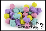 24 Cute Chick and Bunny Erasers - Easter Egg Filler Prize  (2 DOZEN)