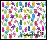 Set of 84 Bunny Rabbit Theme Easter Egg Filler Set - Small Toy Prize Assortment Egg Hunt (7 DOZEN)