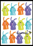 240 Piece Easter Egg Eraser Filler Set - Prize Assortment (20 DOZEN)