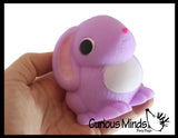 Large Bunny Rabbit Soft Fluff Doh - Filled Squeeze Stress Balls  -  Sensory, Stress, Fidget Toy Super Soft Easter