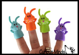 Bunny Rabbit Finger Puppets - Cute Easter Themed Small Toys - Easter Egg Filler Set - Small Toy Prize Assortment Egg Hunt
