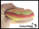 Hamburger Stretchy Squishy Squeeze Stress Ball Soft Doh Filling - Like Shaving Cream - Sensory, Fidget Toy Burger