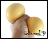Hamburger Stretchy Squishy Squeeze Stress Ball Soft Doh Filling - Like Shaving Cream - Sensory, Fidget Toy Burger