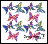 Butterfly Sand Filled Animal Toy - Heavy Weighted Sandbag Animal Plush Bean Bag Toss - Shimmering Glitter Insect