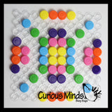 Snap Button Peg Board Toy
