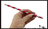 Candy Cane Pencils - Cute Christmas Mint Candy Striped Pencil - Party Favor - Classroom Prize