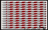Candy Cane Pencils - Cute Christmas Mint Candy Striped Pencil - Party Favor - Classroom Prize