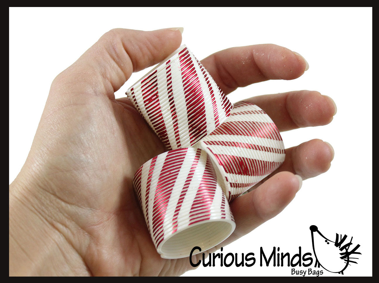 Magic Spring Cane Candy Cane Mini Magic Spring Toy - Fun Silly Coil Party Favor Toy - Ch ...