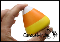 Candy Corn Halloween Party Favor Stress Balls, Small Novelty Toy Prize Assortment Gifts