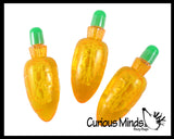 Mini Carrot Shaped Easter Bubbles with Wands - Party Favor - Easter Basket Filler