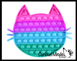 LAST CHANCE - LIMITED STOCK - Large Cat Bubble Pop Fidget Toy - Silicone Push Poke Bubble Wrap Fidget Toy - Press Bubbles to Pop the Bubbles - Bubble Popper Sensory Stress Toy