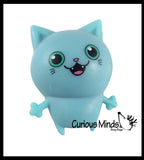 Cat Color Changing Squeeze Stress Balls  -  Sensory, Stress, Fidget Toy - Magic Squeeze to Blend to New Color