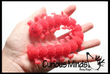 Stretchy Caterpillar Animal Puffer Stretchy Noodle Toys - Fun Long Stretch Toys - Soft & Flexible - Fidget Sensory Toy - Stretchy Noodle String