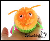 LAST CHANCE - LIMITED STOCK - SALE -Light Up Puffer Caterpillar Fidget Sensory Toy - 3 Section Flashing Tactile Toy Bug